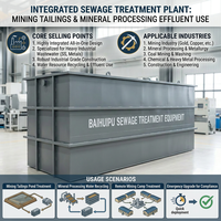 Station d'épuration intégrée pour eaux usées industrielles, équipement de traitement des eaux usées pour les effluents des rejets miniers et de la transformation des minerais