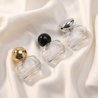Botol Parfum Kaca Mini Mewah 15ml dengan Tutup Semprot dan Pompa Semprot Bentuk Persegi Pipih Berbagai Gaya Dekoratif