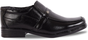 Chaussures pour hommes élégantes en cuir noir, à enfiler, légères, décontractées, design formel, confortables, coupe régulière, pour le travail quotidien - Product Image 2