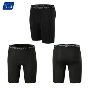 YLS – short moulant de Compression pour homme, sous-vêtement élastique de gymnastique athlétique, qui évacue l'humidité