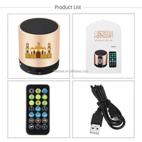 Sq200 Mini haut-parleur numérique musulman jouant le Coran avec télécommande Lecteur Coran portable avec Azan