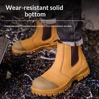 Chaussures de sécurité SIKE avec embout en acier résistant aux perforations et aux chocs, en cuir, pour hommes