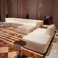 Luxuriöses Modulares Sofa im Italienischen Stil Großes Komfortables Ecksofa für Zuhause Hotel Lobby