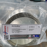 BAG-22 Bande de brasage en argent 49% avec segments de diamants, ruban plat et fin, feuille de soudure argentée pour l'industrie de la découpe - Marque HUAZHONG