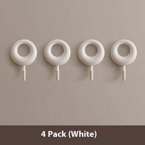 Groothandel 4 Stks/set Ronde Uit Holle Dragende Haken Slaapzaal Achter Deur Zonder Ponshaken - Product Image 6