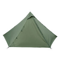 Tente de camping pyramidale imperméable et légère, sans poteaux, pour le camping en plein air, le bushcraft et la survie