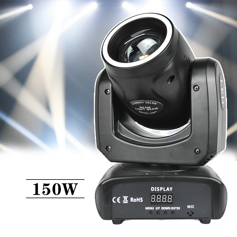 Redsun Led 150W Moving Head Light for Dj Party Event Led 13 Patterns and White Light 150W Mini Beam Moving Head