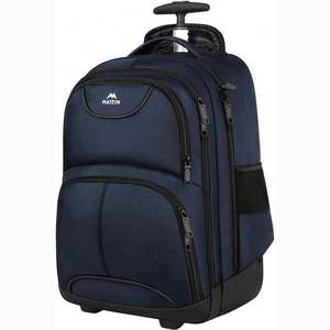 Free Sample Rolling Backpack <b>Water</b> Resistant Wheeled Laptop Backpack <b>Carry</b> on Luggage Business Bag - Product Image 3