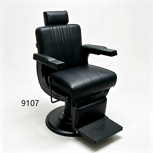 Chaise <span class=keywords><strong>de</strong></span> salon noire <span class=keywords><strong>de</strong></span> style urbain avec surpiqûres côtelées, base sur pieds tout noire et repose-pieds rainuré. - Product Image 6