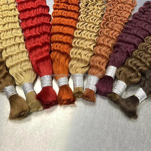 Cabello Humano Virgen 100% Natural para <span class=keywords><strong>Trenzas</strong></span>, Cabello Humano Ondulado Profundo 100% para <span class=keywords><strong>Trenzas</strong></span> Boho, Cabello Humano Rizado a Granel para Trenzar - Product Image 3