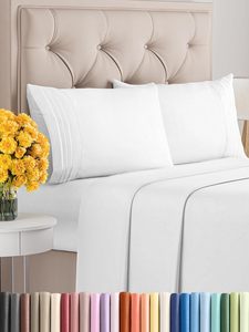 Nhà máy bán buôn bán cổ bedsheet kiện sợi nhỏ đầy đủ bedsheets Bộ - Product Image 2