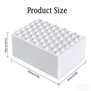 2x Éponge en mélamine compressée avec surface texturée à pois, <span class=keywords><strong>gomme</strong></span> <span class=keywords><strong>magique</strong></span> pour nettoyage intensif - Product Image 2