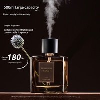 Diffuseur de parfum d'ambiance en verre grande capacité 500 ml, ornement d'aromathérapie luxueux à brancher, forme carrée pour chambre à coucher