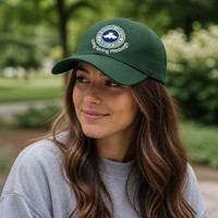 Op maat gemaakte merklogo blad-borduurwerk Oxford stippen baseballcap bordeauxrood katoen unisex pet hoge kwaliteit 6 panelen gebogen klep