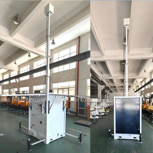 เสาโซลาร์เซลล์เคลื่อนที่พร้อมเสาไฮดรอลิกแบบยืดหดได้ แผงโซลาร์เซลล์แบบติดตั้งได้สำหรับการรักษาความปลอดภัยงานชั่วคราว - Product Image 3