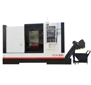 Low price cnc machining lathes DCK series 550A/550B/750A/750B automatic lathe machine cnc slant bed cnc lathe