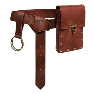 NOVO Bolsa de Cintura Wj, Pochete Steampunk, Suporte para Telefone, Bolsa Medieval de Couro, Acessórios de Fantasia Renascentista - Product Image 5