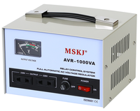 Régulateurs/Stabilisateurs de tension automatiques de bureau AVR pour usage domestique 1000VA 1500VA 2000VA 220V, stabilisateurs à commande par relais 1000W 2000W