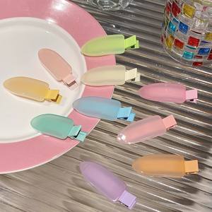 新款可爱发夹甜美果冻色鸭嘴夹侧刘海婴儿发饰果冻色树脂发夹 - Product Image 4