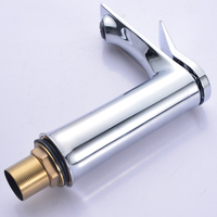 Robinet de lavabo moderne monocommande en alliage de zinc de haute qualité, finition chromée, mitigeur chaud/froid pour salle de bain, avec valve en céramique