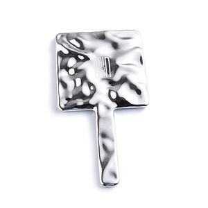 Wholesale Luxury Water Ripple Texture Makeup <b>Mirror</b> High End Handheld Metal <b>Mirror</b> With Customizable Logo - Product Image 1