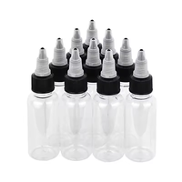 Bouteilles compte-gouttes en plastique PET vides pour encre de tatouage, 30ml, 60ml, 100ml, 120ml, avec bouchon torsadé, pour pigments et huiles – NOUVEAU