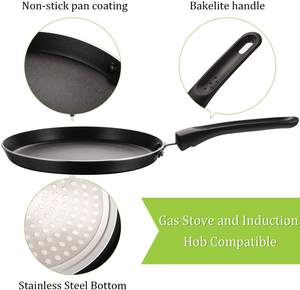 Poêle à crêpes antiadhésive Huo Chu, épaisse, meilleure machine à crêpes avec fond à induction, poignée douce au toucher - Product Image 3
