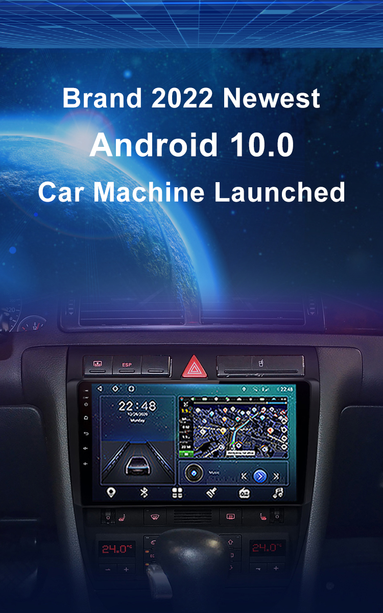 Autoradio Car Radio For Audi A6 C5 1997-2004 2din Multimedia Video GPS Navigation Carplay Android Stereo Headunit