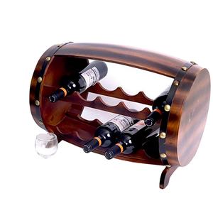 Commercio all'ingrosso Su Misura In Legno Barile di Birra A Forma di Bottiglia di Vino Vino Rack 10 Decorativa Supporto Del Vino di Qualsiasi Dimensione - Product Image 1