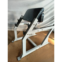 Stand Commercial Preacher Curl Banc Réglable Hauteur Gym Équipement pour Biceps Training Plate Loaded/Free Weight Heavy Duty"