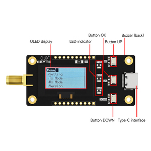 ชุดทดสอบและประเมินผล LORA แบบออฟไลน์ Ebyte ODM E22-900MBL-SC สำหรับการพัฒนาขั้นที่สอง พร้อมหน้าจอ OLED รองรับความถี่ 868/915Mhz และตัวรับส่งสัญญาณ RF - Product Image 4
