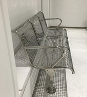 Chaise d'attente incurvée en acier inoxydable pour aéroport et hôpital, économique