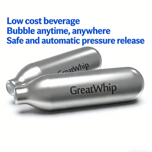 Greatwhip 8g <span class=keywords><strong>CO2</strong></span> Kartuşu Soda Yapıcı için Gıda Sınıfı <span class=keywords><strong>CO2</strong></span> Gaz Kartuşları CE Onaylı - Product Image 2