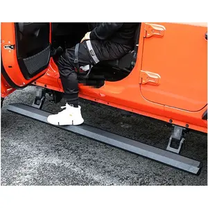 适用于吉普牧马人JK JL 2/4车门2007-2022高品质汽车电动跑步板侧踏步杆踏板汽车配件