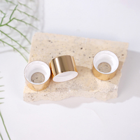 Bague de collier en aluminium anodisé OEM personnalisée 20/415 24/415 28/415, flacon pompe compte-gouttes cosmétique anti-fuite à visser Or Argent 3,0 mm