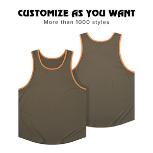 Bluk Groothandel Hoge Kwaliteit Hardloop Gym Workout Fitness Mannen Slim Fit Tank Top Custom Streetwear Blank Effen Sportvest - Product Image 3