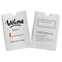 Sobres para Tarjetas de Llave de Papel Grueso Impresos Personalizados, Porta Tarjetas de Bienvenida para Hoteles, Bolsas de Papel Promocionales para Habitaciones Estándar