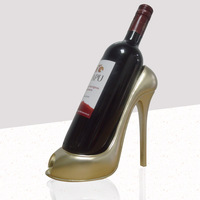 Porte-bouteilles de vin à talons hauts Statue de conception à talons hauts Casier à vin décoratif pour l'alcool