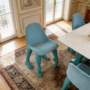 Creative Human Legs Design <strong>Dining</strong> <strong>Chair</strong> Restaurant Hotel Lobby Artistic Accent <strong>Chair</strong> for Living Room - Product Image 3