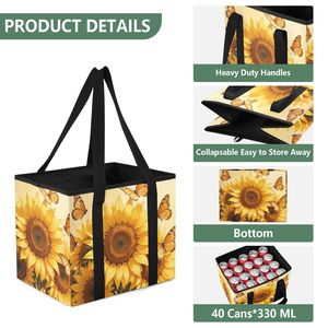 Custom Logo Printed Multi-Purpose <b>Collapsible</b> Tote Bag, Large Capacity Shopping/Kitchen <b>Storage</b> Organizer for Promotional Gifts - Product Image 3