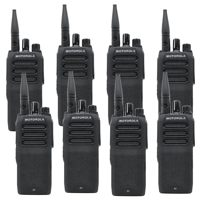 Motorola MOTOTRBO R2 DMR Portable Radio VHF 5W or UHF 4W 64 Channels IP55 for Warehouse and Factory Teams Supply Kit