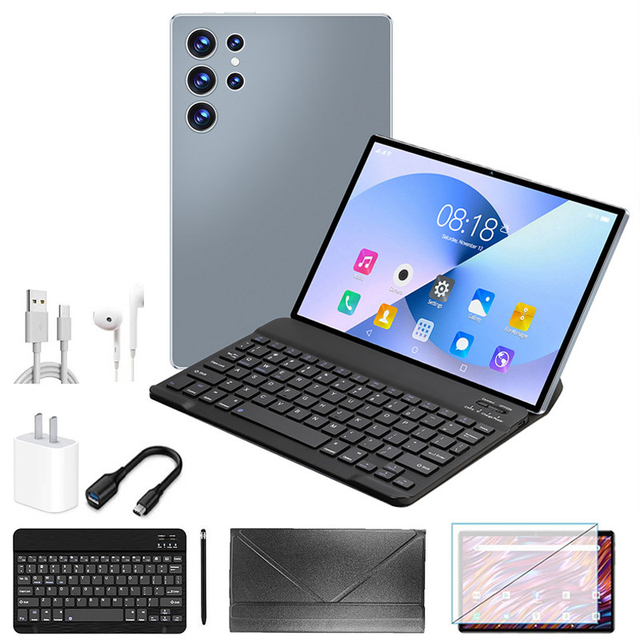 Wholesale High Quality 10.1Inch 2-in-1 Dual SIM Dual Standby 16+512G Android Ultra-thin Detachable Keyboard Tablet