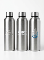 Desain Mewah Pasokan Langsung Pabrik Botol Vakum Stainless Steel 500ml dengan Tutup Bambu untuk Merchandise Premium dan Butik