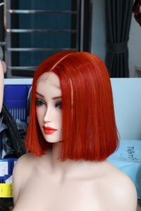 Os de cheveux bruts droit couleur orange 10 pouces fermeture 5x5 100% cheveux humains (cheveux bruts) qualité supérieure pour la beauté - Product Image 3