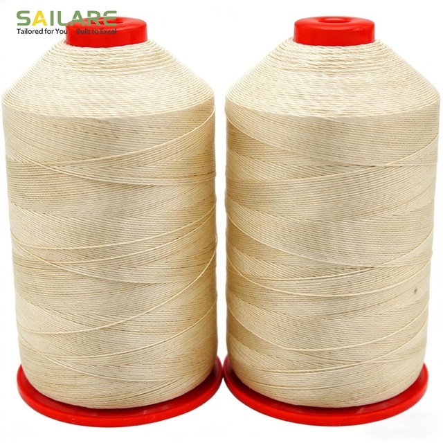 High Temperature Chemical Resistant PTFE Coated Fiberglass Sewing Thread for Filter Bags and Linings