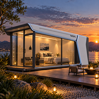 Maison capsule spatiale de luxe, cabane modulaire préfabriquée intelligente pour hôtel de villégiature, séjour à la maison d'hôtes, location de vacances