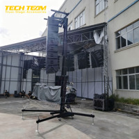 Torre de Elevación Line Array de Aluminio y Acero de 400 kg de Capacidad, 5.4 m de Altura de Elevación, Certificación TUV CE, Directo de Fábrica, para Eventos en Interiores/Exteriores