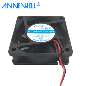 Ventilateur axial à roulement à manchon en plastique sans balais à économie d'énergie à tension industrielle 24V 6020 pour armoires de commande électrique - Product Image 4
