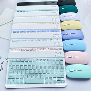 <span class=keywords><strong>Clavier</strong></span> et souris sans fil colorés populaires 2025, mini <span class=keywords><strong>clavier</strong></span> rechargeable avec combo souris pour PC, tablette, smartphones - Product Image 1