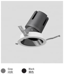 9W bigsize encastré vers le bas cadre léger rond profond cob anti-éblouissement <span class=keywords><strong>dimmable</strong></span> ip20 <span class=keywords><strong>ip44</strong></span> <span class=keywords><strong>led</strong></span> spot downlight module